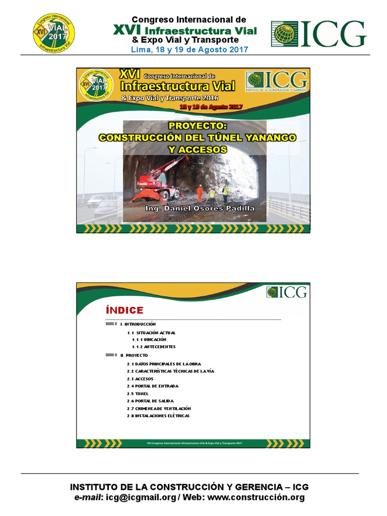 Construcción del Túnel Yanango 2017 | PDF | Túnel | Transformador