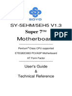 Super 7 Motherboard: SY-5EHM/5EH5 V1.3
