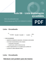 Aula 06 - Lista Duplamente encadeada