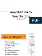 Introduction To Flowcharting: Grade 10-ICT