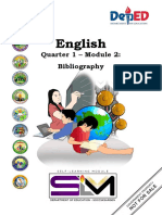 English: Quarter 1 - Module 2: Bibliography