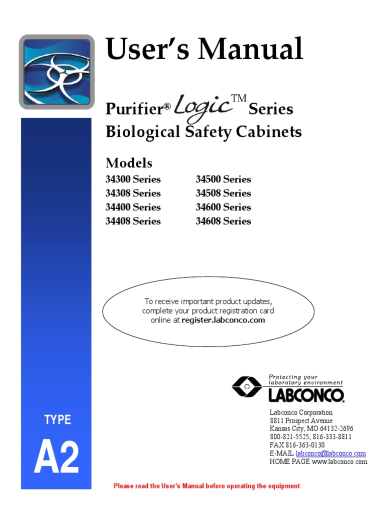 Labconco Biological Safety Cabinet Labconco 36209043726 Purifier Class