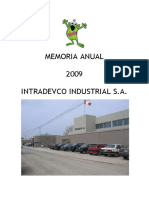 Memoria Anual 2009 Intradevco Industrial Sa