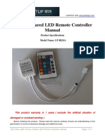 24 Key Infrared LED Controller Manual PDF