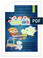 Trabajo Final Pedagogía Infantil - La Tecnología en El Nivel Inicial. Grupo-4