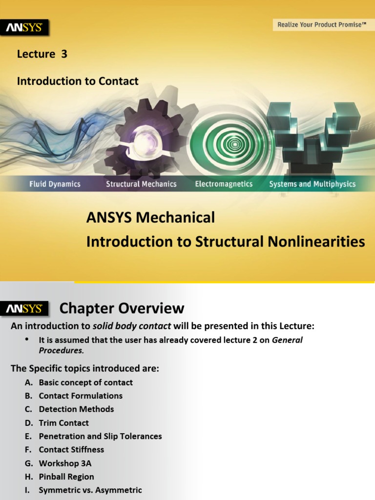 ANSYS Mechanical Introduction To Structural Nonlinearities | PDF ...