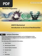 ANSYS Mechanical Introduction To Structural Nonlinearities: Nonlinear Diagnostics