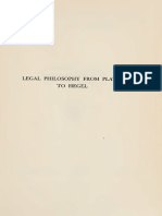 Huntington Cairns - Legal Philosophy From Plato To Hegel-The John Hopkins Press (1949) PDF