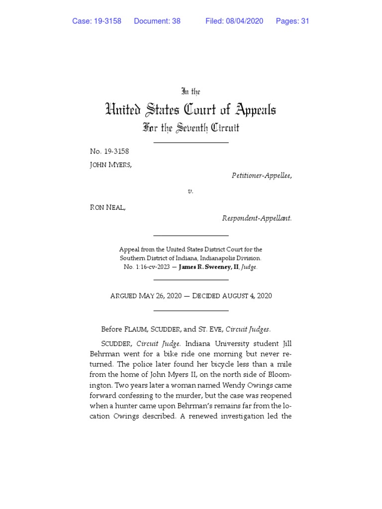United States Court of Appeals For The Seventh Circuit PDF