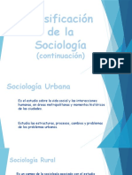 Clasificación de La Sociología - Parte 2