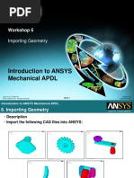 MAPDL-Intro - 13.0 - WS06-geometry Import