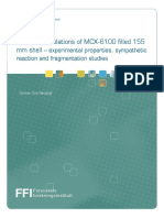 TEMPER Simulations of MCX-6100 Filled 155 MM Shell