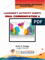 Oral Communication in Context LAS - Week 2