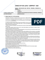 Informe Técnico #019-.2012 / Grppat / Sgi