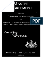 Union AFSCMECouncil13 MasterAgreement 19960701To19990630