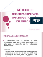 Metodo de Observacion para Investigacion de Mercado