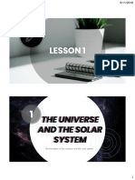 Lesson 1: The Universe and The Solar System