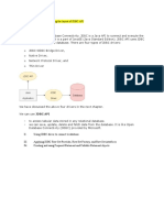 Defining and Creating The Layout of JDBC API