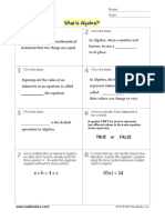 05 MathAntics - Algebra - Worksheets PDF