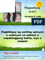 Filipino 5 - PAGBIBIGAY NG REAKSYON O OPINYON.pptx