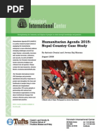 Humanitarian Agenda 2015--Nepal Case Study