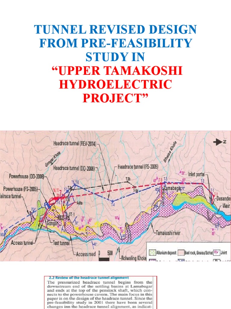 Tunnel Revised Design From Pre-Feasibility Study in Utkhep | PDF ...