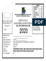 Muka Hadapan Folio KRSV 2020 SMKDA