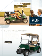 E-Z-Go Freedom RXV: Arrive and Depart in Comfort and Style