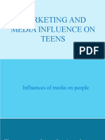 Marketing and Media Influence On Teens