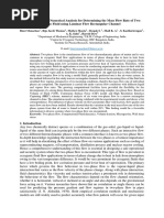 Experimental and Numerical Analysis For Determining The Mass Flow Rate of Two Phase Fluid Using Laminar Flow Rectangular Channel