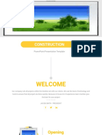 Construction: Powerpoint Presentation Template