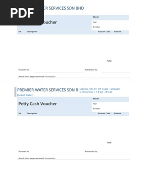 Petty cash voucher