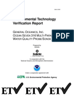 Environmental Technology Verification Report: G O, I - O S 316 M - P W Q P /S