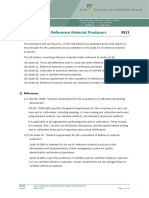 Accreditation of Reference Material Producers
