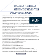 La Verdadera Historia de Los Primeros Creyentes Del Primer Siglo PDF