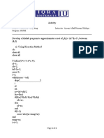 2x-5, Between (1,2) : Subject: Numerical Computing Instructor: Azeem Aftab/Hassam Siddiqui Program: BS/BE