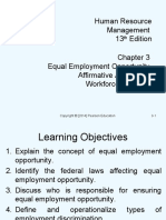 Chapter 3 Equal Employment Opportunity, Affirmative Action - Workforce Diversity