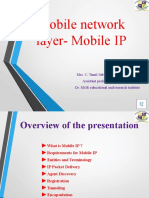 Mobile Network Layer-Mobile IP