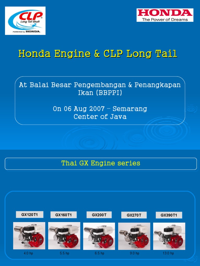 Honda Engine & CLP Long Tail Guide | PDF | Transmission (Mechanics) | Gear
