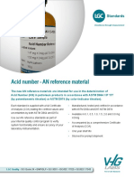 Acid Number - AN Reference Material: ISO Guide 34 - GMP/GLP - ISO 9001 - ISO/IEC 17025 - ISO/IEC 17043