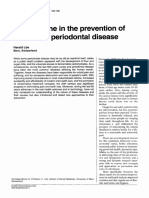 Oral Hygiene in The Prevention of Caries and Periodontal Disease