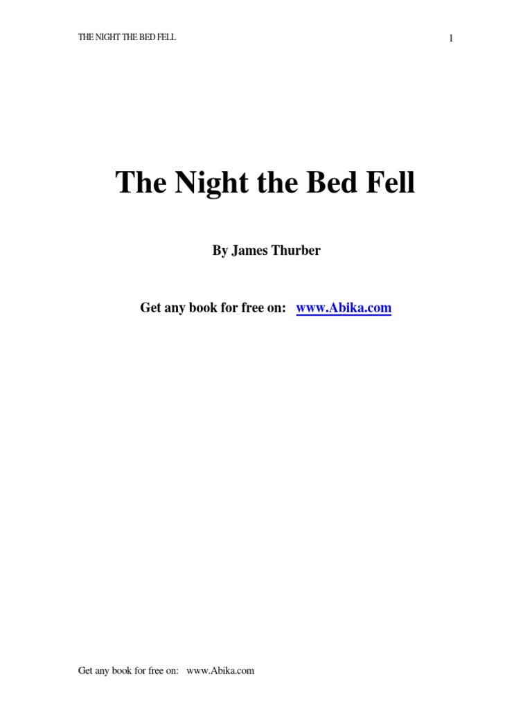 The Night the Bed Fell on Father | PDF | Nature