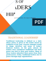 Leaders HIP: According To Max Weber
