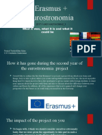 Erasmus + Eurostronomia: What It Was, What It Is and What It Could Be