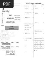 Year 7 Mathematics Assessment Task 4: SECTION 1: COMMON (61 Marks, 38 Minutes)