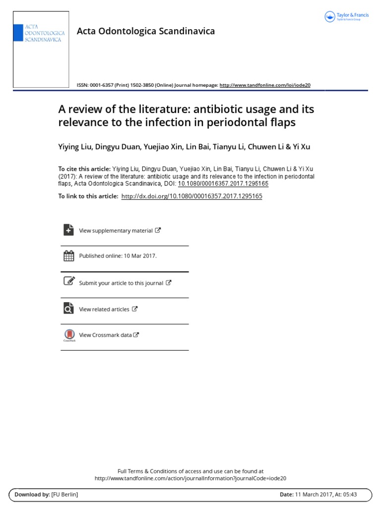 A Review of the Literature Low Infection Rates and Questionable Need