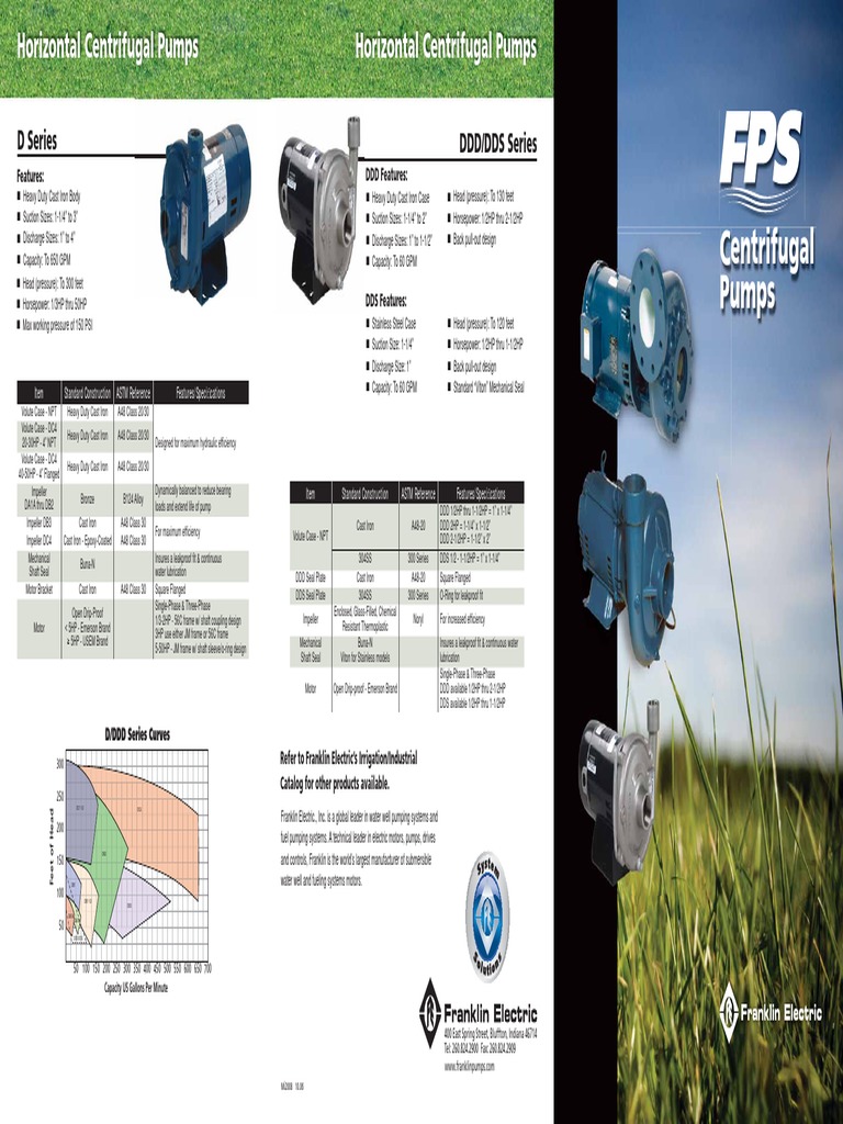 Horizontal Centrifugal Pumps Guide | PDF | Pump | Machines