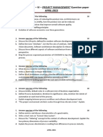 Project Management Question Paper April 2015 PDF