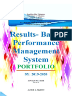 Results-Based Performance Management System: Portfolio