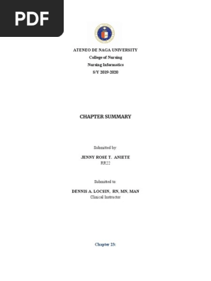 Chapter Summary